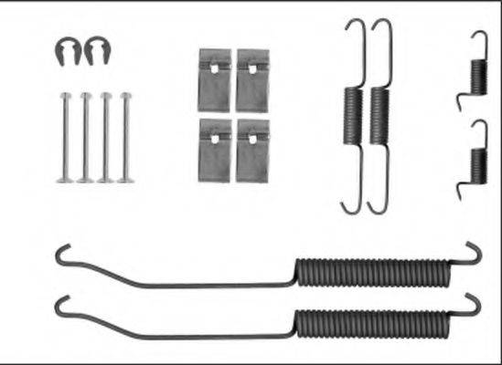 HELLA 8DZ355205871 Комплектуючі, гальмівна колодка