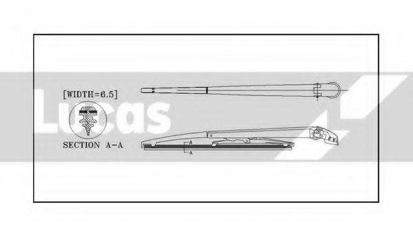 LUCAS ELECTRICAL LLWCR13E Щітка склоочисника