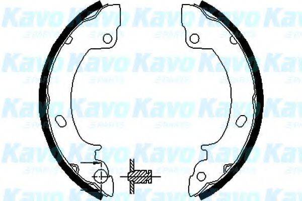 KAVO PARTS BS3411 Комплект гальмівних колодок