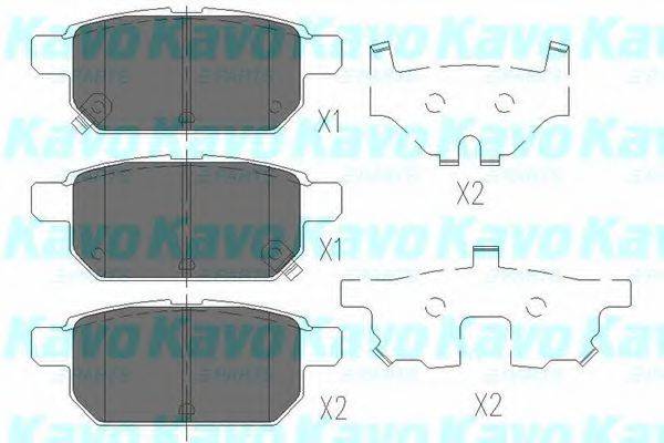 KAVO PARTS KBP8526 Комплект гальмівних колодок, дискове гальмо