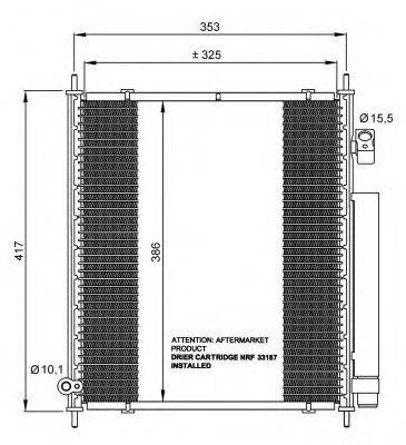 NRF 35562 Конденсатор, кондиціонер