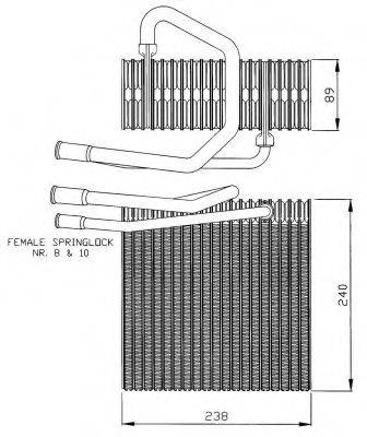 JEEP 05012534AA Випарник, кондиціонер