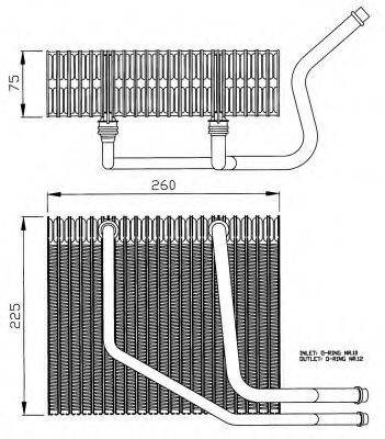 VALEO 817373 Випарник, кондиціонер