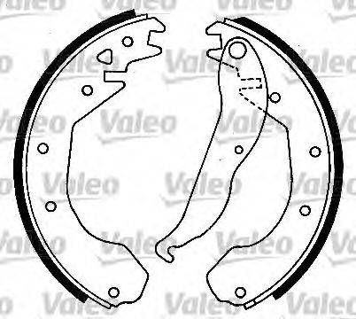 VALEO 554807 Комплект гальмівних колодок