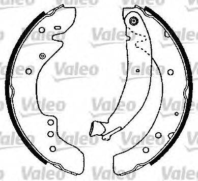 VALEO 554700 Комплект гальмівних колодок