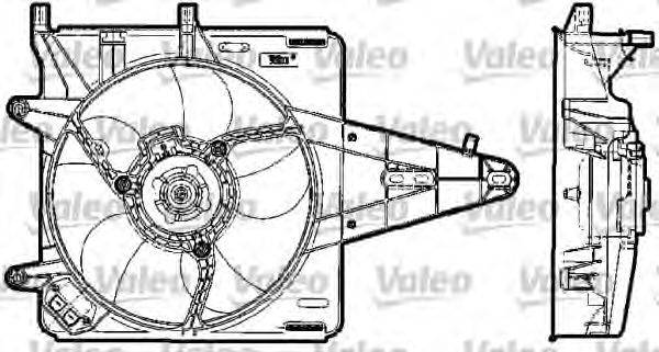 FIAT 46449101 Електродвигун, вентилятор радіатора