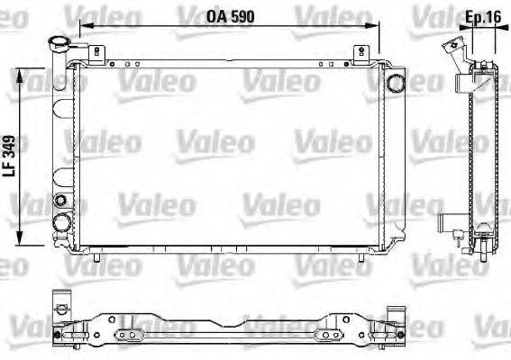 NISSAN 21410-58A00 Радіатор, охолодження двигуна