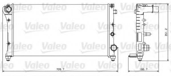 VALEO 734924 Радіатор, охолодження двигуна