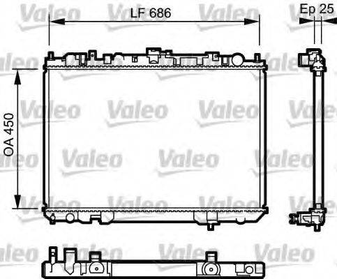 VALEO 735081 Радіатор, охолодження двигуна