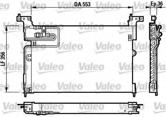 VALEO 817240 Конденсатор, кондиціонер