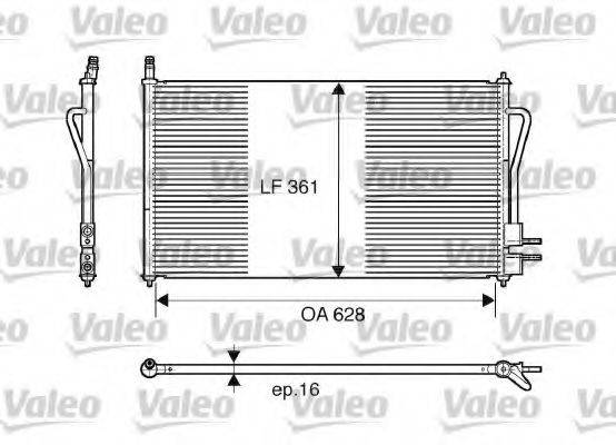 FORD 1671708 Конденсатор, кондиціонер