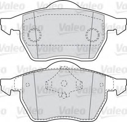 VALEO 301486 Комплект гальмівних колодок, дискове гальмо
