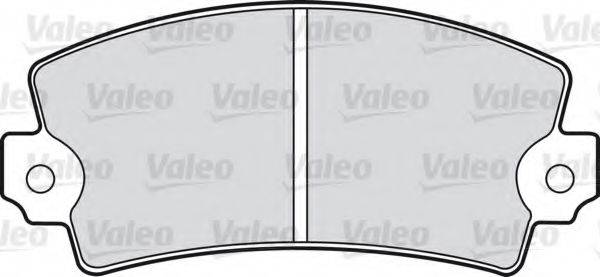 VALEO 598077 Комплект гальмівних колодок, дискове гальмо