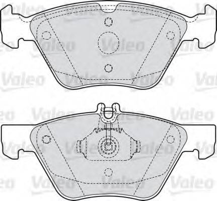 VALEO 301636 Комплект гальмівних колодок, дискове гальмо