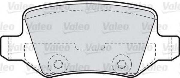 VALEO 301583 Комплект гальмівних колодок, дискове гальмо