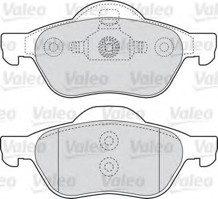 VALEO 301471 Комплект гальмівних колодок, дискове гальмо