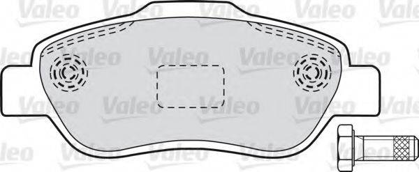 VALEO 301696 Комплект гальмівних колодок, дискове гальмо