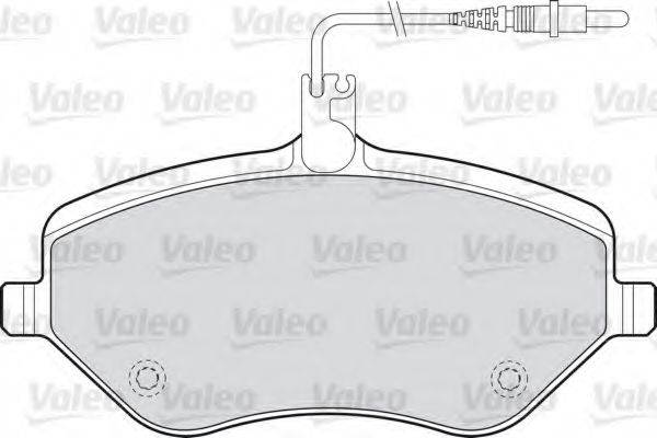 VALEO 601072 Комплект гальмівних колодок, дискове гальмо