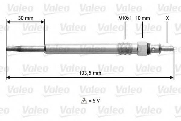 VALEO 345188 Свічка розжарювання