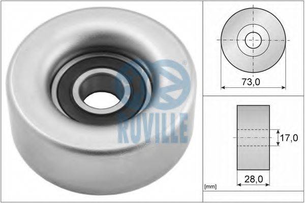 RUVILLE 57085 Паразитний / провідний ролик, полікліновий ремінь