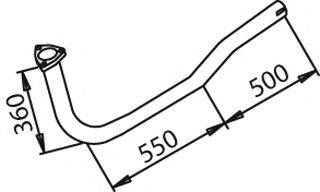 MERCEDES-BENZ 3184901719 Труба вихлопного газу