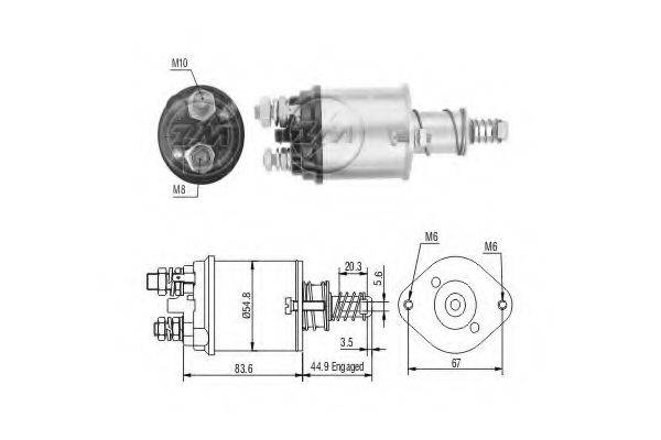 LUCAS 27531 Тягове реле, стартер