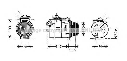 AVA QUALITY COOLING BWAK309 Компресор, кондиціонер