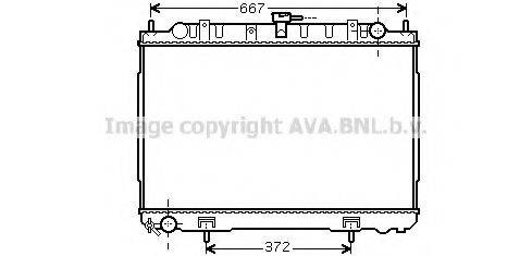 AVA QUALITY COOLING DN2241 Радіатор, охолодження двигуна