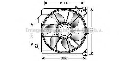 AVA QUALITY COOLING FD7538 Вентилятор, охолодження двигуна