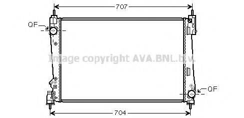 AVA QUALITY COOLING FT2454 Радіатор, охолодження двигуна