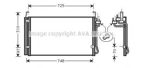 AVA QUALITY COOLING HY5072D Конденсатор, кондиціонер