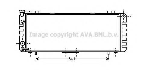 AVA QUALITY COOLING JE2002 Радіатор, охолодження двигуна