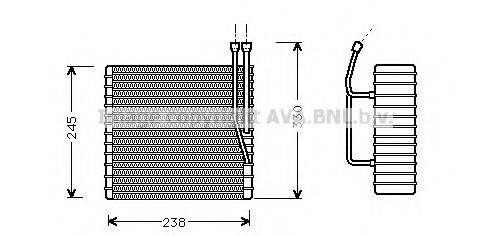 AVA QUALITY COOLING JEV012 Випарник, кондиціонер