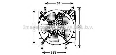 AVA QUALITY COOLING MT7508 Вентилятор, охолодження двигуна