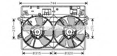 NISSENS 85602 Вентилятор, охолодження двигуна