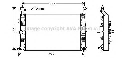 AVA QUALITY COOLING OL2583 Радіатор, охолодження двигуна