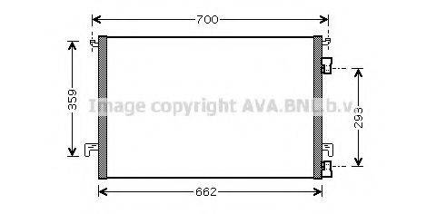 AVA QUALITY COOLING OLA5457 Конденсатор, кондиціонер