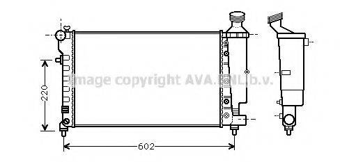 AVA QUALITY COOLING PE2262 Радіатор, охолодження двигуна