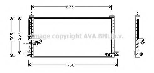 TOYOTA 8846032010 Конденсатор, кондиціонер