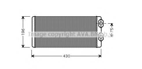 VW 20532914 Теплообмінник, опалення салону