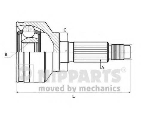 HYUNDAI 495261-R001 Шарнірний комплект, приводний вал