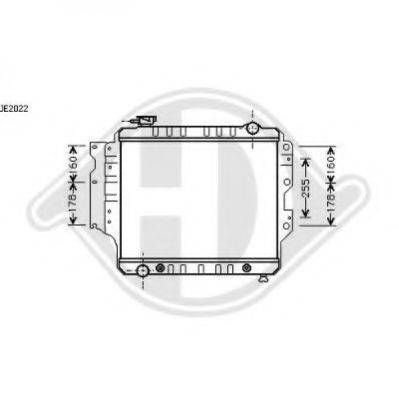 DIEDERICHS 8267505 Радіатор, охолодження двигуна