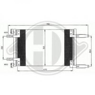 DIEDERICHS 8348501 Конденсатор, кондиціонер