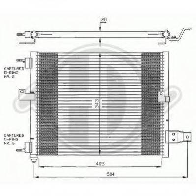 DIEDERICHS 8685000 Конденсатор, кондиціонер