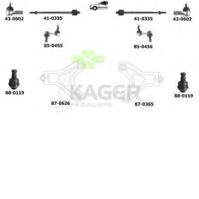 KAGER 800596 Підвіска колеса