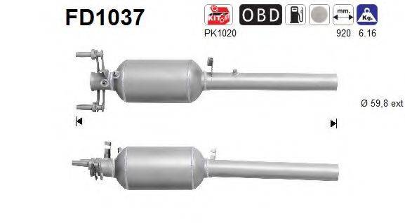 AMC B15303 Саджовий/частковий фільтр, система вихлопу ОГ