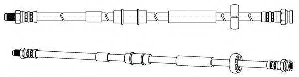 KAWE 512655 Гальмівний шланг