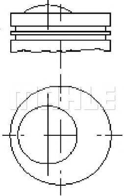 MAHLE ORIGINAL E14250050 Поршень