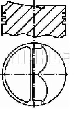 MAHLE ORIGINAL S25530 Поршень