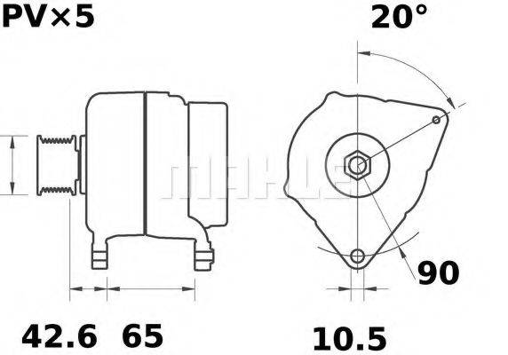 MAHLE ORIGINAL MG 256